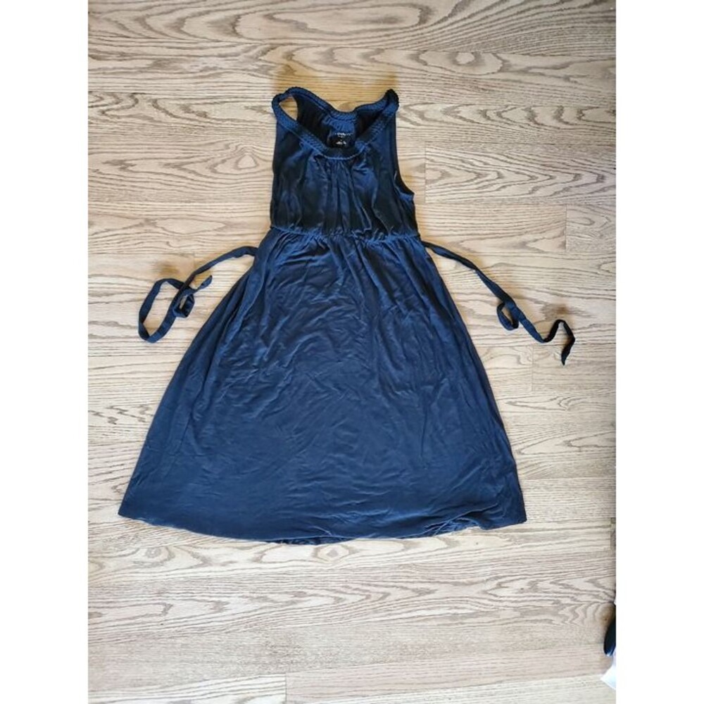Liz Lange Maternity M Black Tie Back Dress GUC